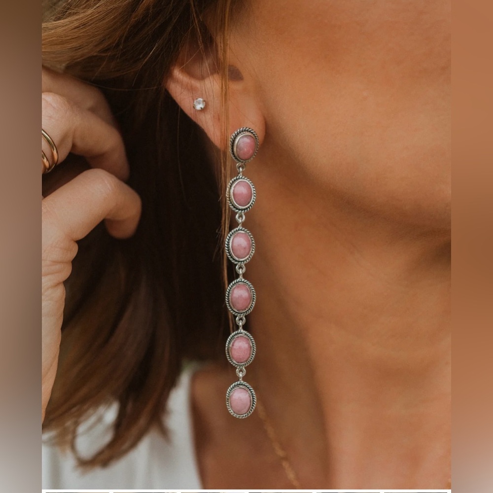 Goldie Lew Shelly Earrings Pink Petalite
